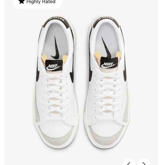 GENTLY USED Nike Blazer Low '77 Women's Shoes | Size 8.5 | Color White - Picture 2 of 8